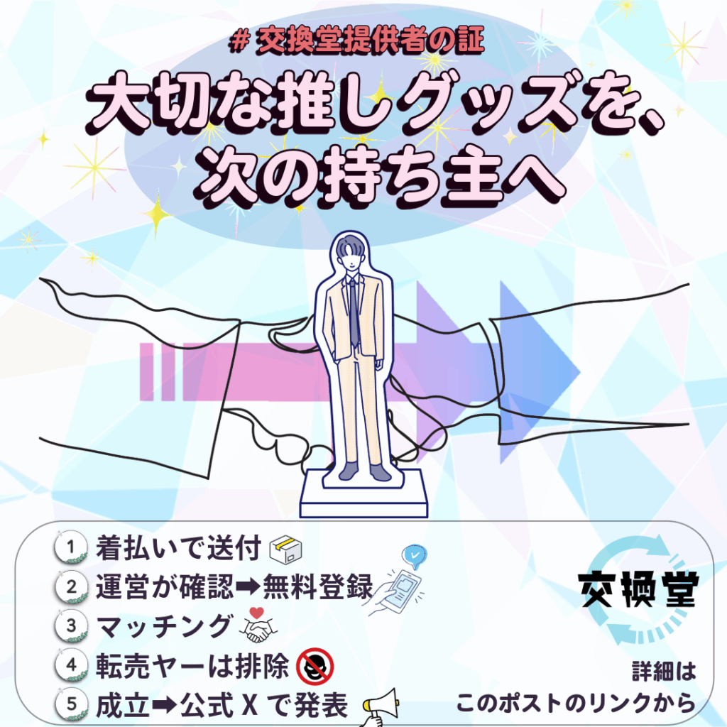 推し活応援店【交換堂】-店舗のご案内 13 343e7e83cf5a0586ba08e9f7731becd1